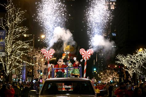 what chanel is the magnificent mile light festival parade on|chicago disney parade.